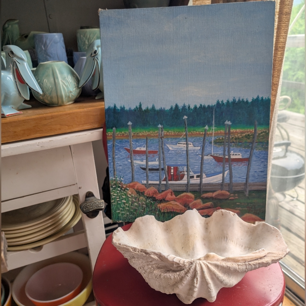 💥SOLD💥Authentic acrylic painting,coastle scene - Picture 10 of 16